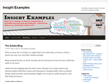 Tablet Screenshot of insightexamples.com